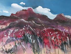 Title: "Red Mountains"